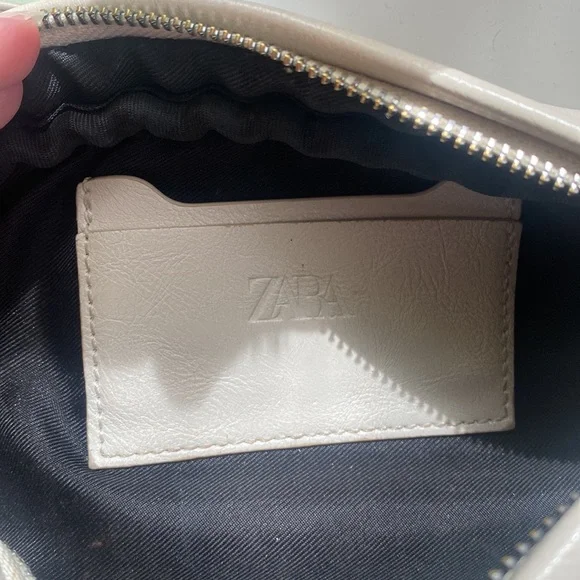 Zara off-white baguette bag - Picture 4 of 5
